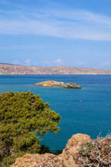 Naklejka na ściany i meble Vai beach - popular tourist destination in Crete, Greece