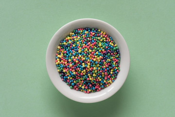 Confectionery Sprinkles on a Bowl
