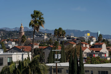 West Hollywood in California at sunny day