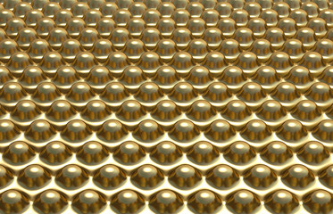 Abstract gold background. 3d render, 3d Illustration.
