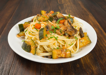 Spaghetti con. verduras