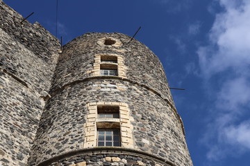 Ch&acirc;teau m&eacute;di&eacute;val du village de Alba la Romaine - D&eacute;partement de l'Ard&egrave;che - France - Vue ext&eacute;rieure