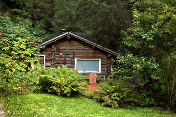 Cabin in Alaska at the Crow Creek Mine near Girdwood, AK
