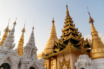 Shwedagon Pagoda in Yangon, Myanmar 