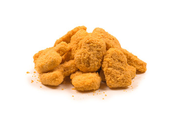 Nuggets isolated on a white background.