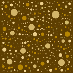 Brauner Hintergrund mit goldenen Punkten