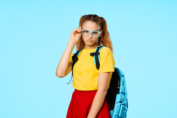 portrait of a girl in sunglasses