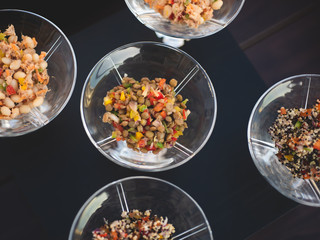 Tasty Mexican Gourmet Delicious Snacks, top view