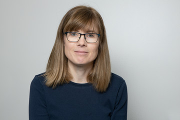 Fototapeta premium portrait of a middle-aged woman in glasses