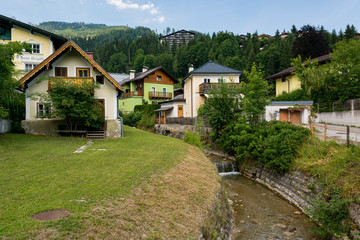 Picturesque alpine mountain town Muhlbach am Hochkonig.