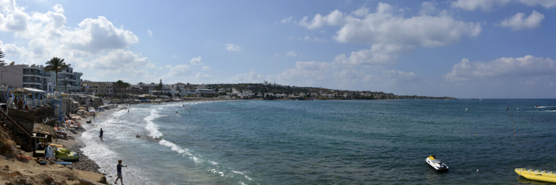 Hersonissos beach, bech of Creatn city