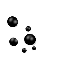 3d illustration of abstract background formed with spheres