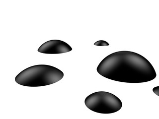 3d illustration of abstract background formed with spheres