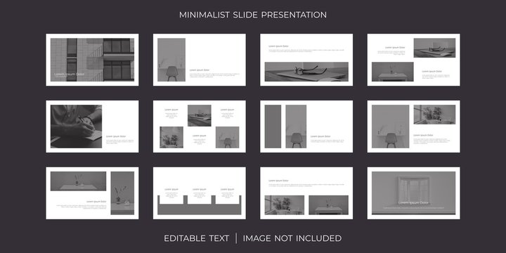presentation business layout template minimalist style background infographic element flyer report purpose marketing corporate vector illustration catalog slideshow
