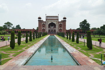 am Taj Mahal