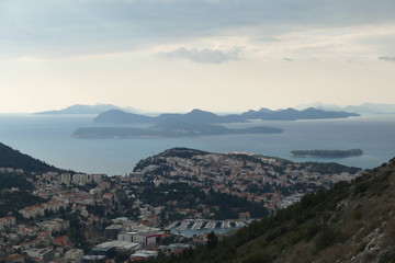 Blick auf Dubrovnik und das Meer