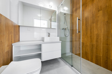 Naklejka na ściany i meble Modern bathroom interior design