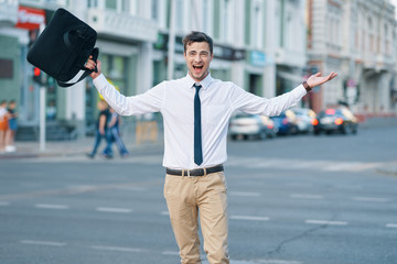 businessman in the city