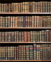 old books in the nationla library of Vienna.