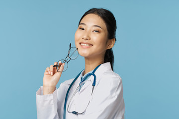 young doctor with stethoscope