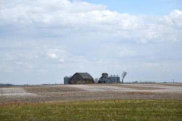 Farm on the Canadian prairies