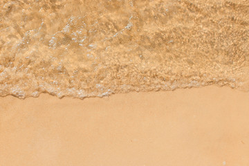 Soft wave on sandy beach.Background.concept for summer season
