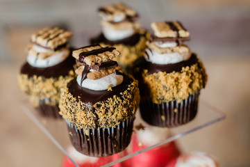 Wedding dessert cupcake table