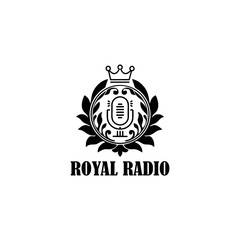 Royal Radio logo vector vintages