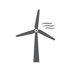 Wind power icon. Vector illustration. on white background