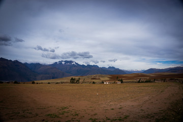 Naklejka premium Chicón and Sahuasiray in the Urubamba Range, Cusco Peru