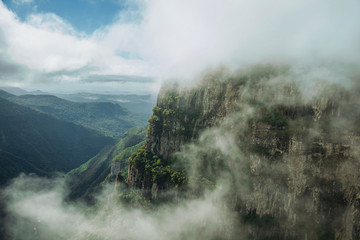 Fortaleza Canyon with rocky cliffs and forest