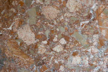 Red marble, granite, texture floor background close - up