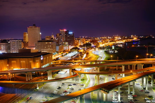 Memphis Mississippi River Front Landscape, State Of Tennessee	