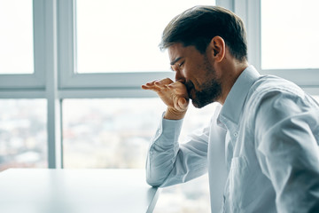 businessman talking on cell phone