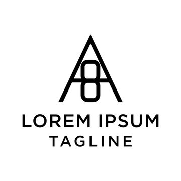 initial letter logo 8A, A8 logo template