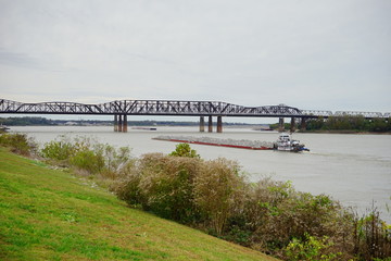 Fototapeta premium Mississippi river front park at Memphis 