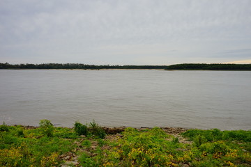 Memphis Mississippi river front landscape, State of Tennessee