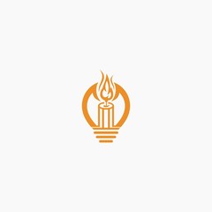 lamp logo inspiration premium