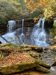Fototapeta na wymiar Upper Melton Mills Falls in Obed Park, TN