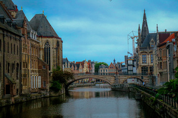 Fototapeta premium View across Ghent Belgium