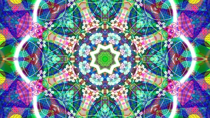 Kaleidoscope Mandala Art Design Abstract Background