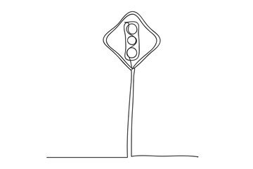 Traffic lights , line drawing style,vector design