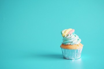 cupcake with cream