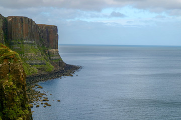 Fototapeta na wymiar Kilt Rock from Mealt Point, Scotland
