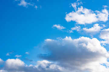 Blue sky with white clouds