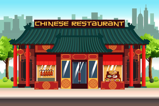 Chinese Restaurant Illustration