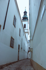 Cesky krumlov alleyway