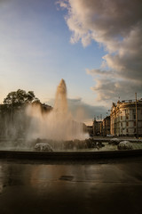 Fountain in Vienna Park, Austria