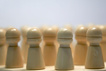 Closeup photo of wooden chess