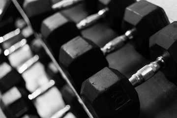 Obraz premium Weights Black and White
